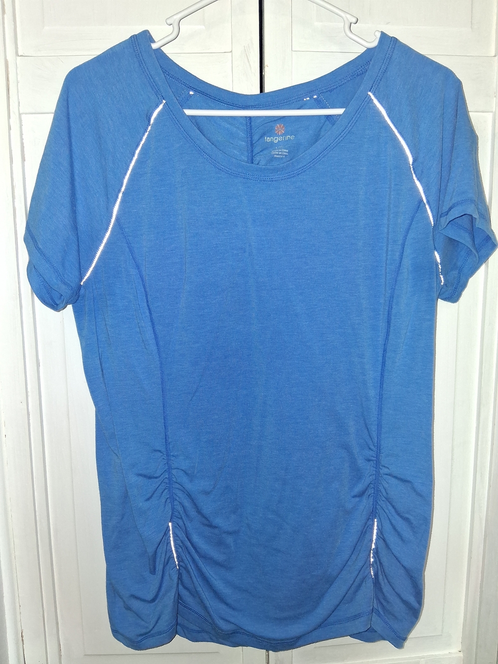 Tangerine Blue Short Sleeve Athletic Top